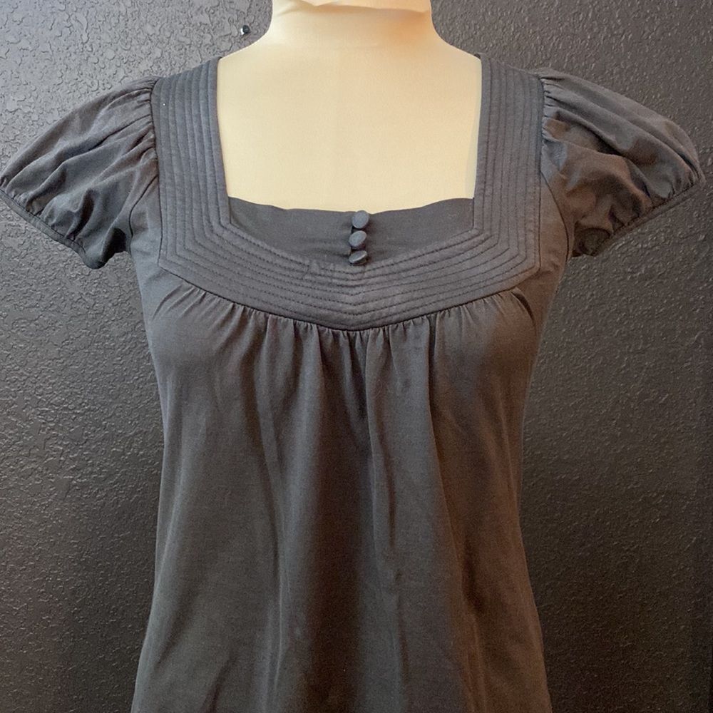 Zara Basic Collection Brown Seamed Square Neck St… - image 2